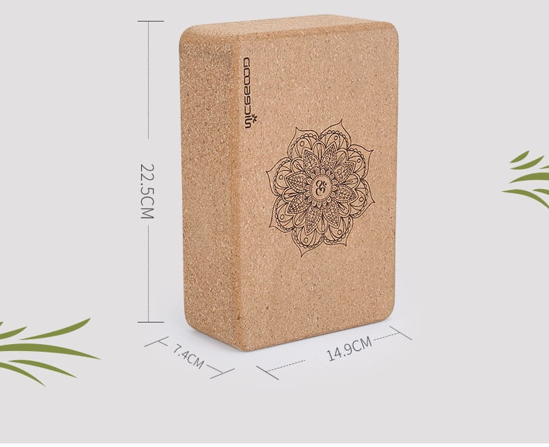HIGH-DENSITY CORK YOGA BLOCK FOR STABILITY & SUPPORT