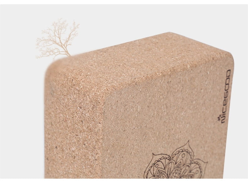 HIGH-DENSITY CORK YOGA BLOCK FOR STABILITY & SUPPORT