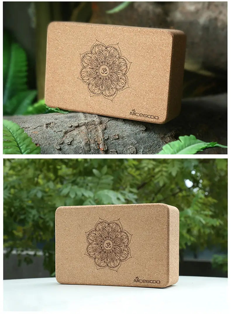 HIGH-DENSITY CORK YOGA BLOCK FOR STABILITY & SUPPORT