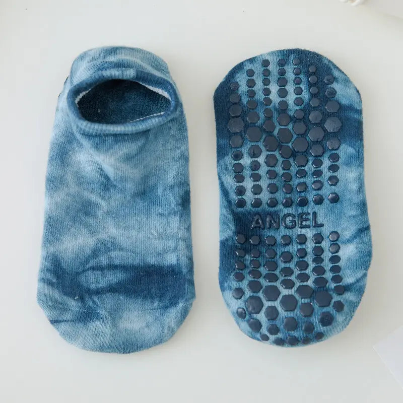 CHILDREN NON SLIP TIE DYE YOGA SOCKS FOR FITNESS