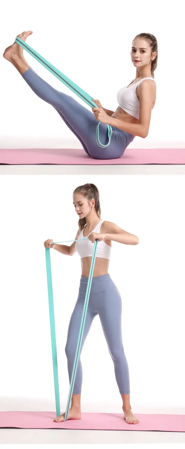 Fabric Resistance Band Set For Yoga And Toning