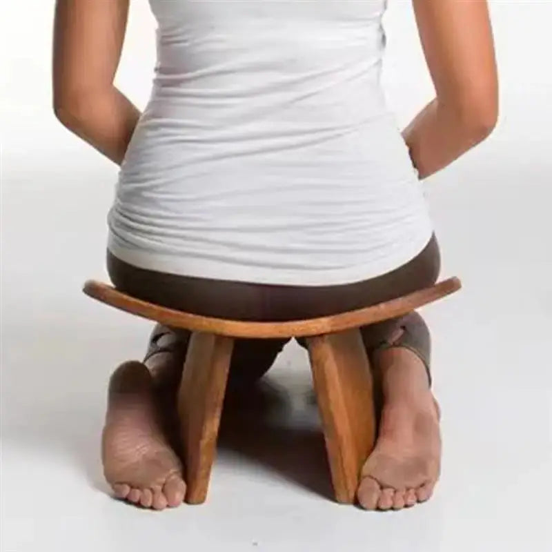ERGONOMIC SOLID WOOD MEDITATION SEAT FOR POSTURE SUPPORT