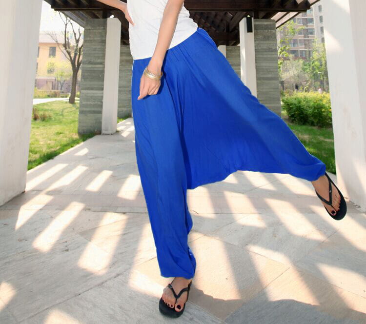 High Waisted Boho Style Modal Hammer Pants Women