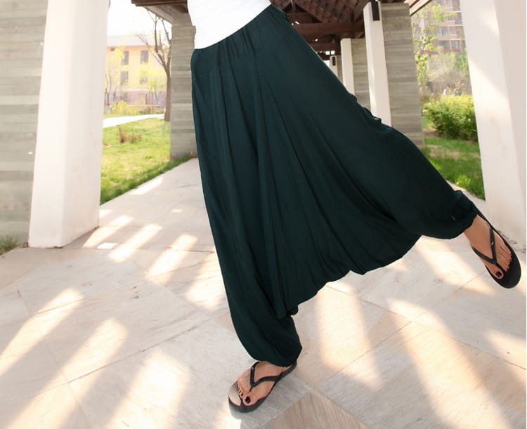 High Waisted Boho Style Modal Hammer Pants Women