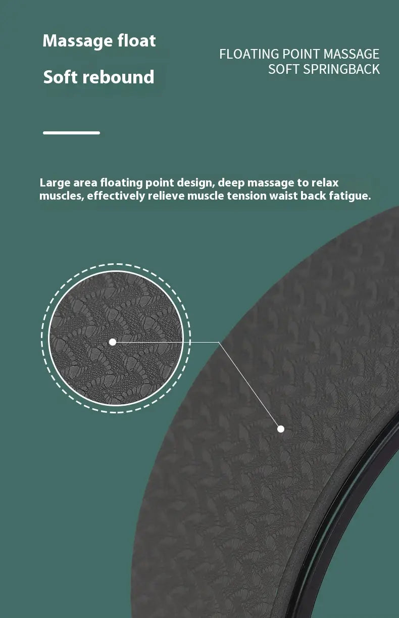 TPE NON-SLIP FLEXIBILITY & TONING YOGA WHEEL