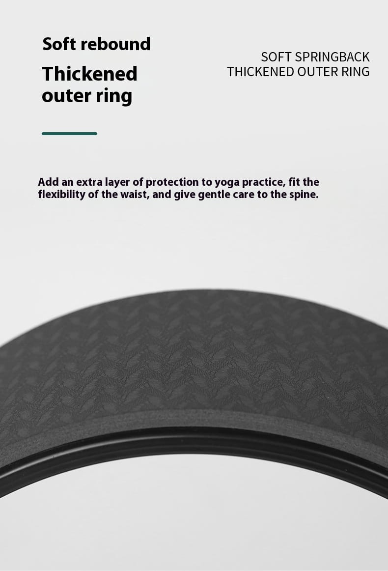 TPE NON-SLIP FLEXIBILITY & TONING YOGA WHEEL