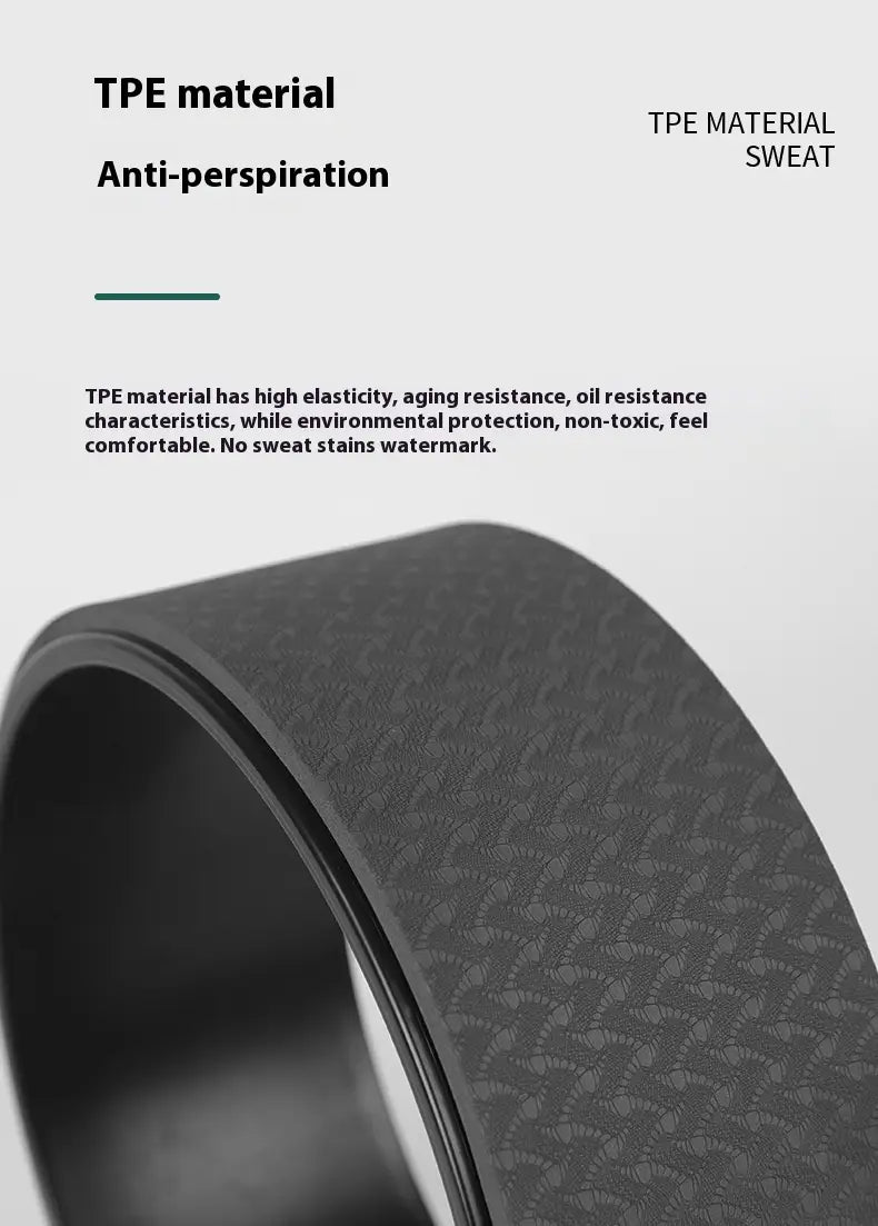 TPE NON-SLIP FLEXIBILITY & TONING YOGA WHEEL