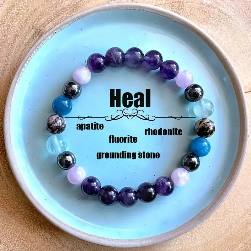 BOHO GEMSTONE BEAD BRACELET FOR SPIRITUAL ENERGY