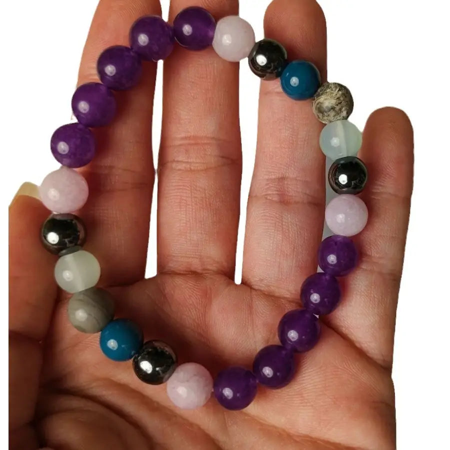 BOHO GEMSTONE BEAD BRACELET FOR SPIRITUAL ENERGY