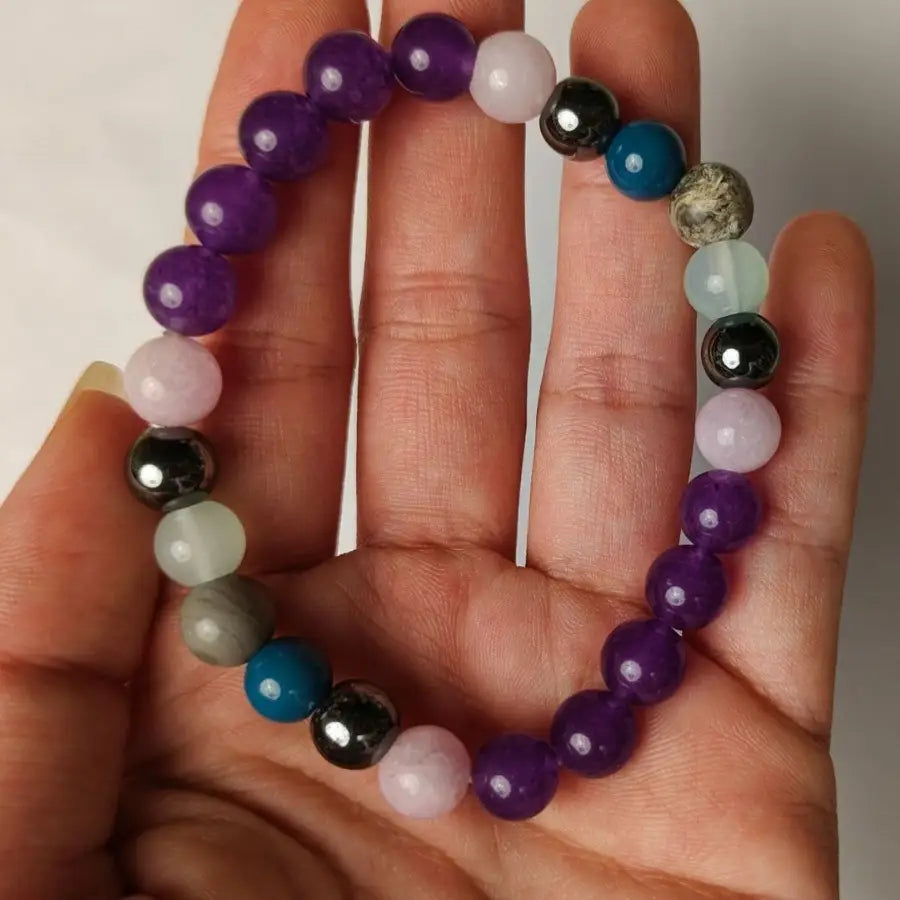 BOHO GEMSTONE BEAD BRACELET FOR SPIRITUAL ENERGY