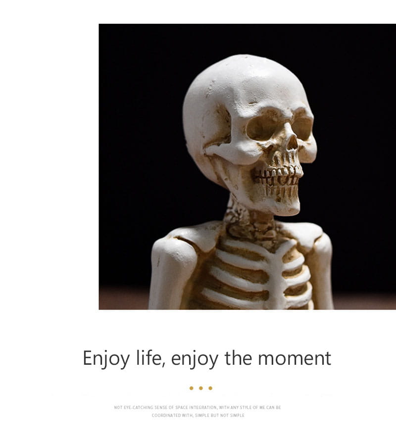 HALLOWEEN YOGA SKULL STATUE DECOR FOR MEDITATION SPACES