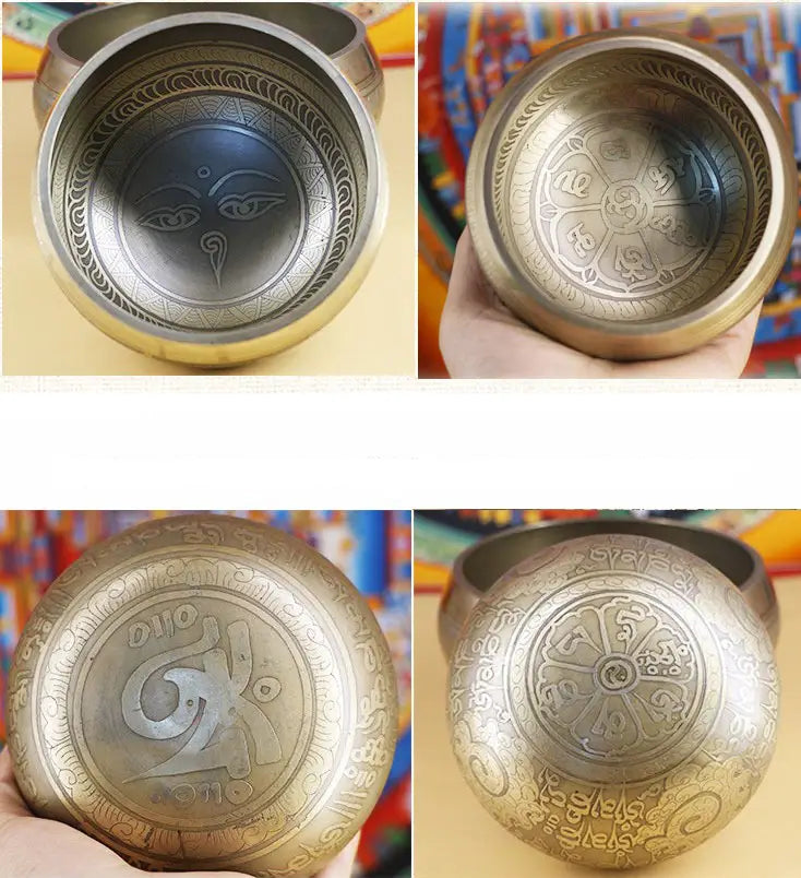 HANDMADE BUDDHA SINGING BOWL FOR MEDITATION & HEALING