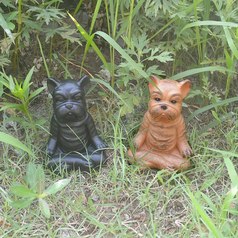Joyful Yoga Dog Statue For Mindful Home Decor