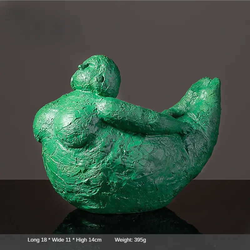 Whimsical Curvy Resin Yoga Statue For Home Decor