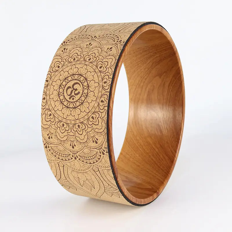 PREMIUM CORK YOGA WHEEL FOR STRETCHING & BALANCE
