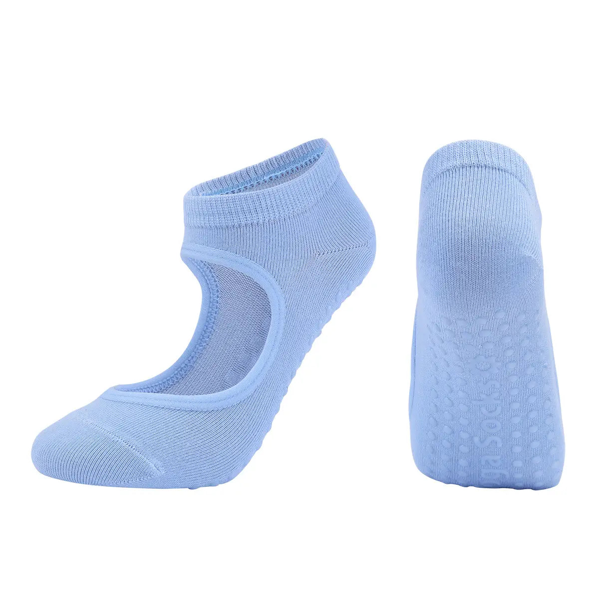 COMBED COTTON NON SLIP YOGA SOCKS FOR WOMEN