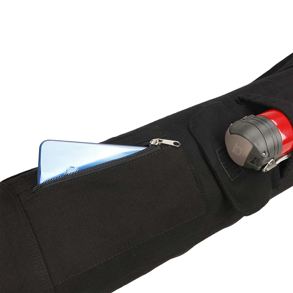 DURABLE CANVAS YOGA MAT BACKPACK WITH MULTIPLE POCKETS