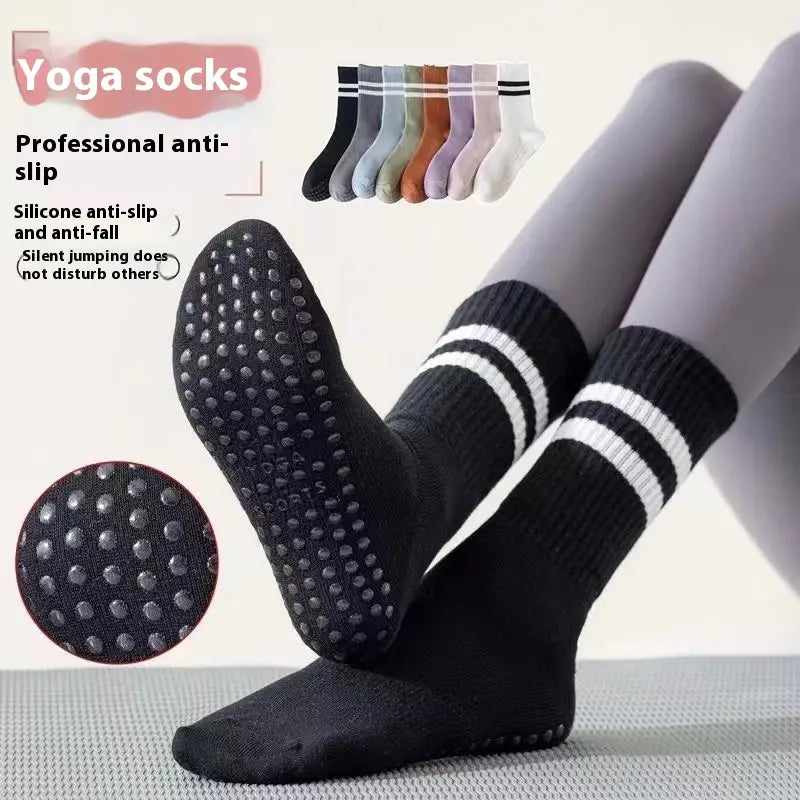 ANTI SLIP YOGA SOCKS WITH MID-CALF DESIGN