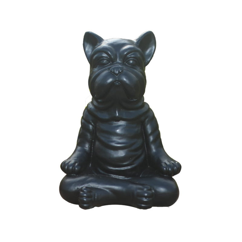 Joyful Yoga Dog Statue For Mindful Home Decor