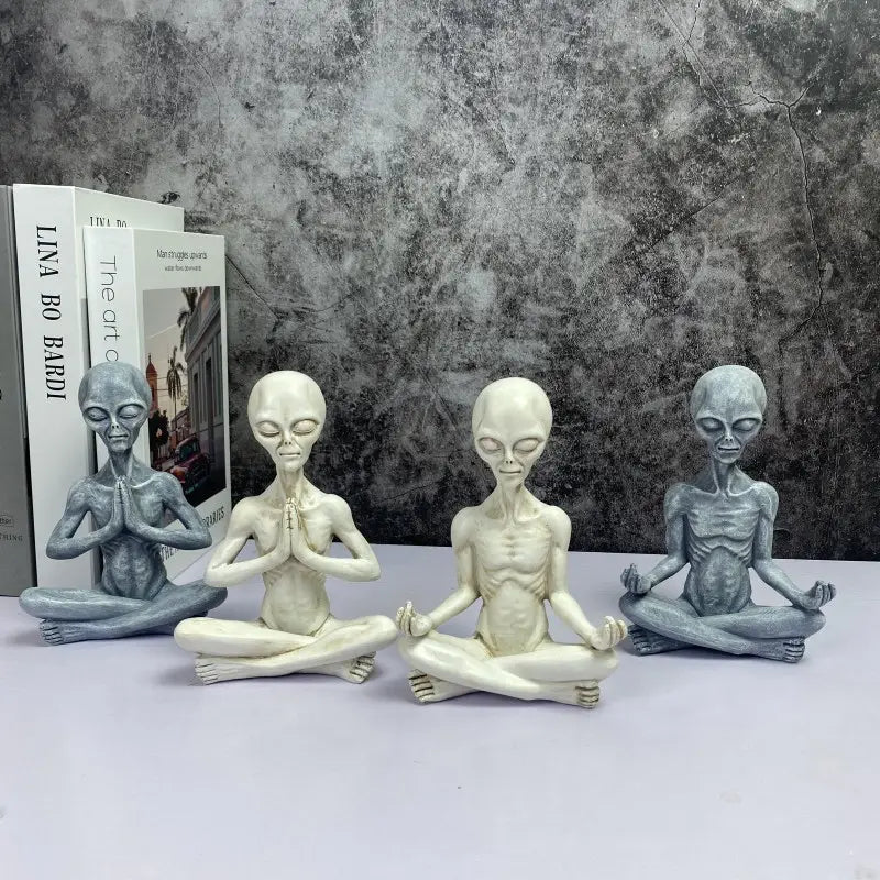 Minimalist Resin Yoga Statue For Home Zen Decor