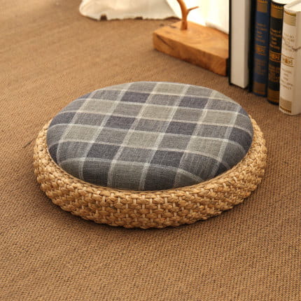 ELEGANT TATAMI-STYLE ROUND MEDITATION SEAT CUSHION