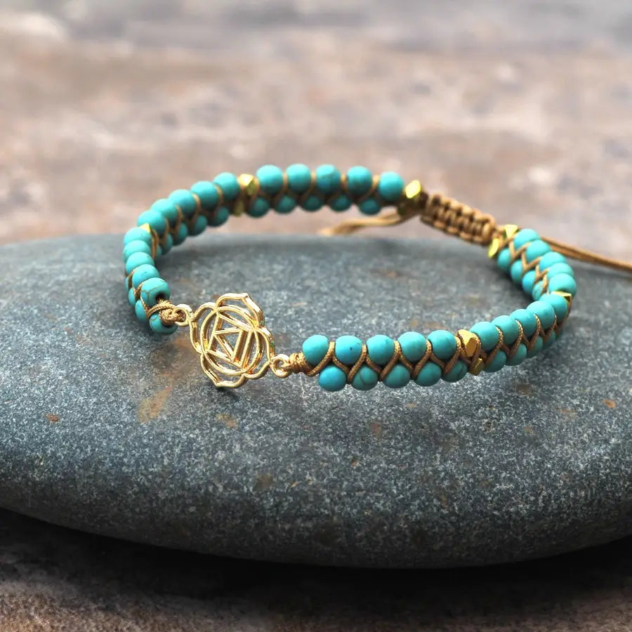BOHO DOUBLE-BRAIDED BEAD BRACELET FOR SPIRITUAL HARMONY
