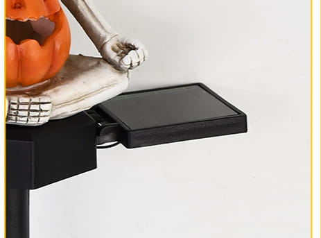 Solar Skull Yoga Statue For Garden And Lawn Decor