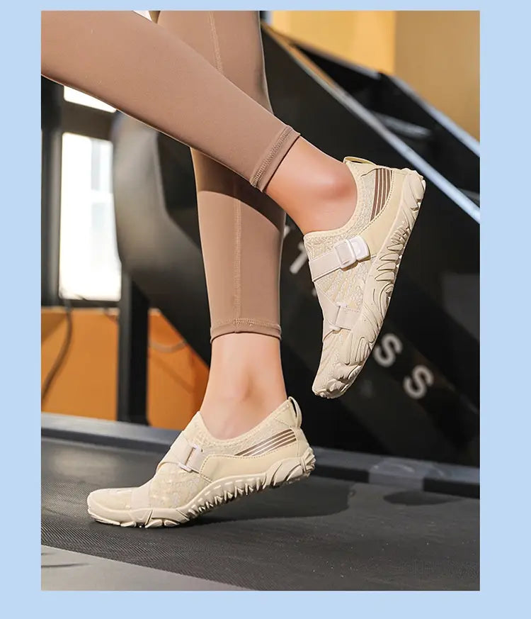 Outdoor Yoga Shoes With Breathable Mesh And Grip Sole