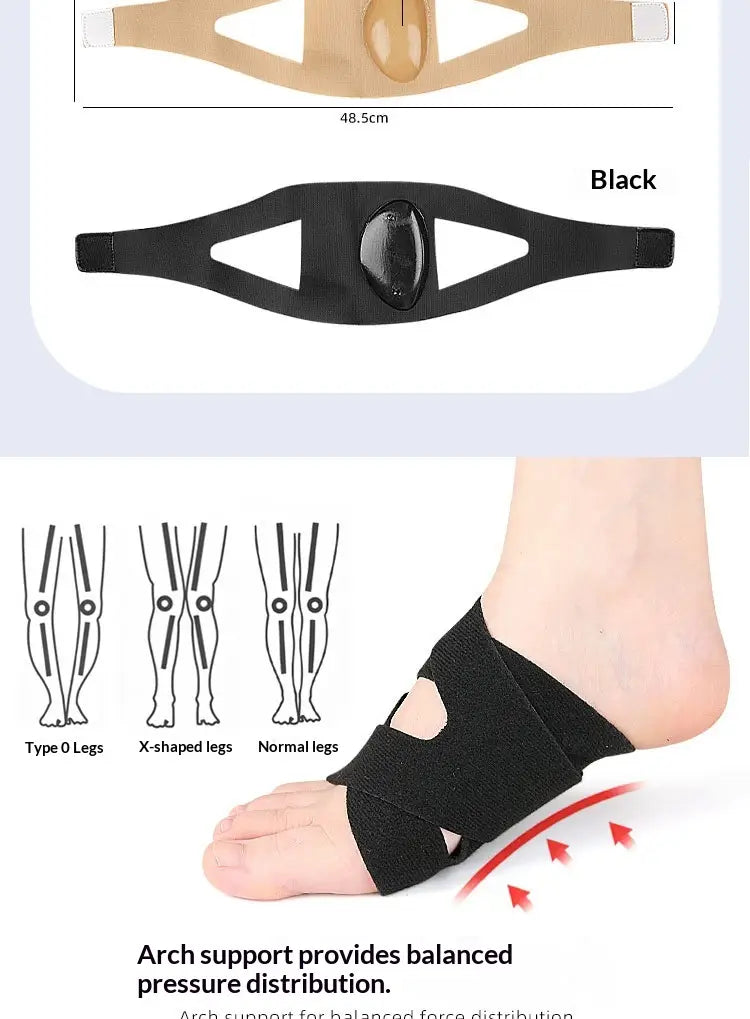 Arch Support Sleeve With Silicone Straps For Daily Balance