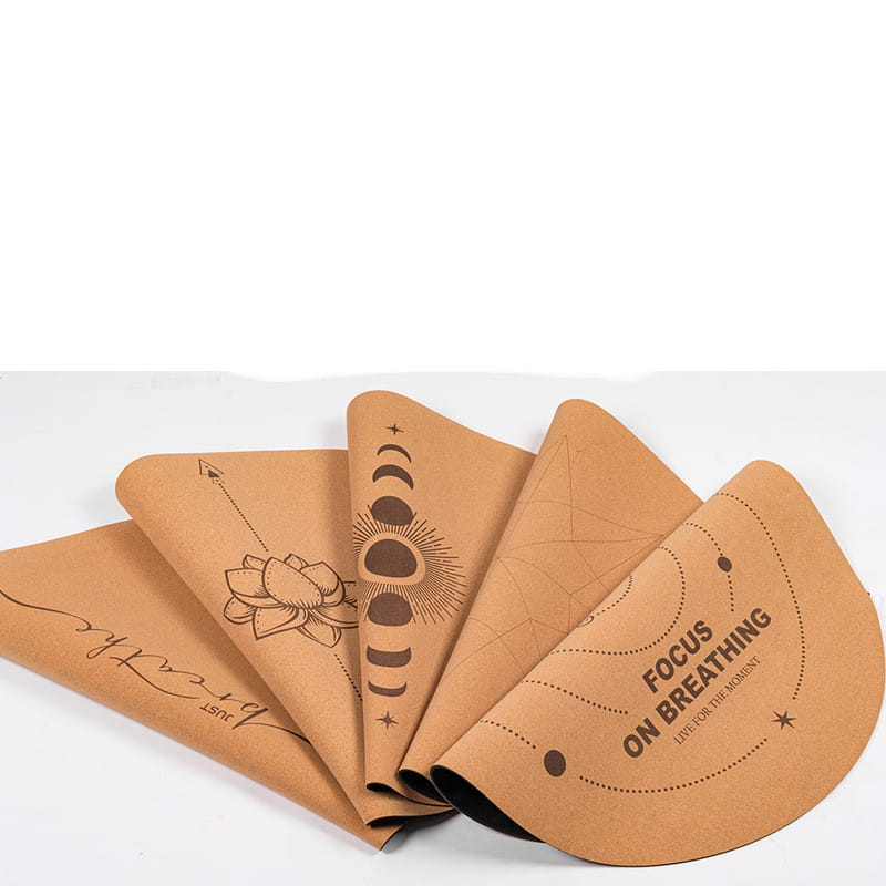 SUN & MOON CORK ROUND YOGA MAT FOR HOLISTIC WELLNESS