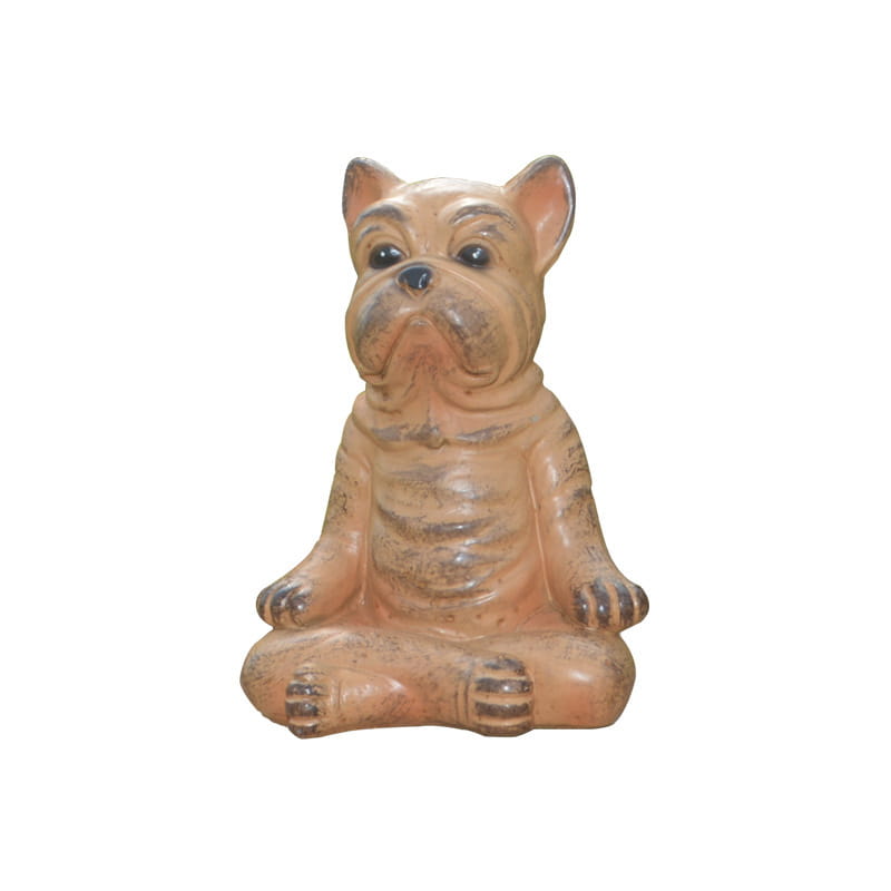 Joyful Yoga Dog Statue For Mindful Home Decor