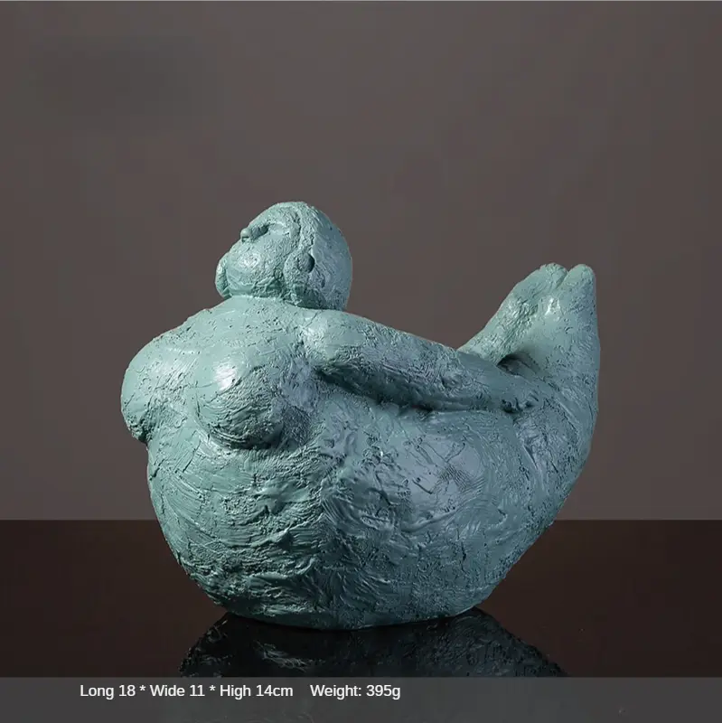 Whimsical Curvy Resin Yoga Statue For Home Decor