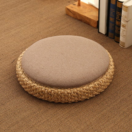 ELEGANT TATAMI-STYLE ROUND MEDITATION SEAT CUSHION