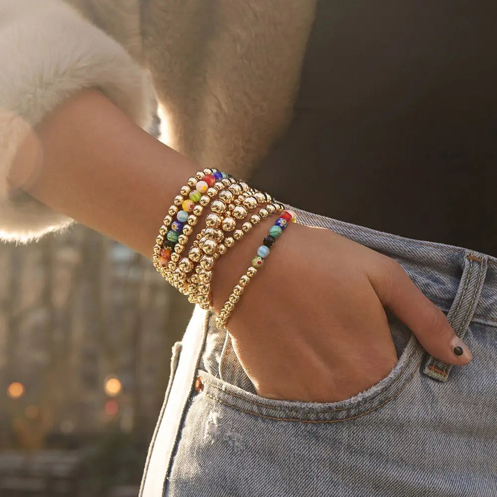 COLORFUL CHAKRA ENERGY BEAD BRACELET FOR WOMEN
