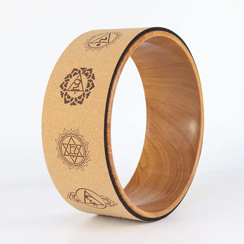 PREMIUM CORK YOGA WHEEL FOR STRETCHING & BALANCE