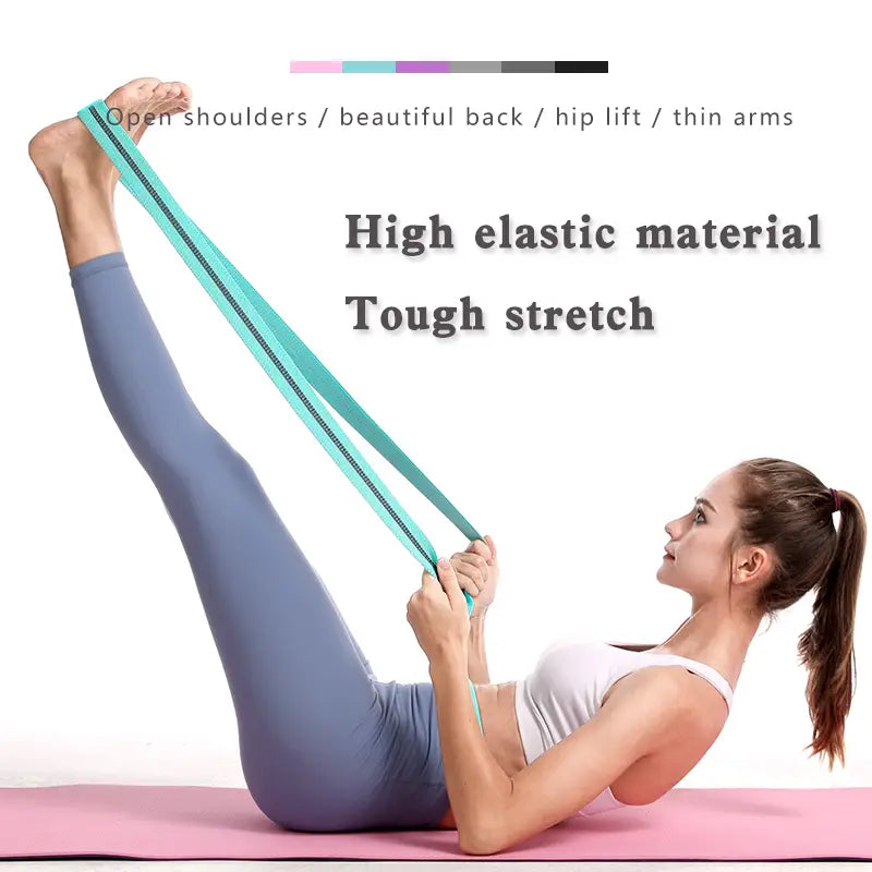 Fabric Resistance Band Set For Yoga And Toning