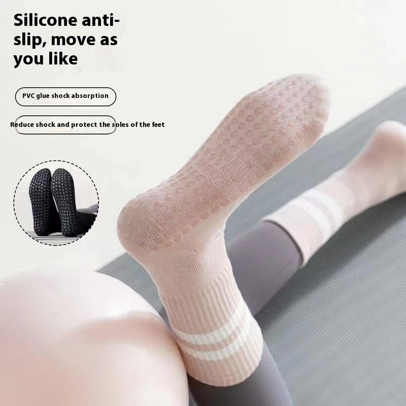 ANTI SLIP YOGA SOCKS WITH MID-CALF DESIGN