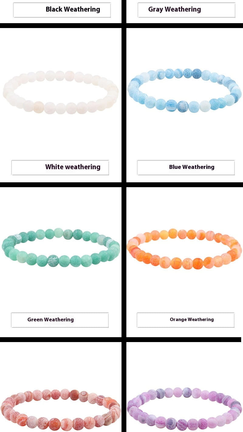 FROSTED GEMSTONE BEAD BRACELET FOR BALANCE & ENERGY