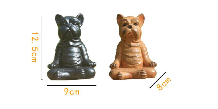 Joyful Yoga Dog Statue For Mindful Home Decor
