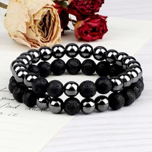 FROSTED GEMSTONE BEAD BRACELET FOR BALANCE & ENERGY