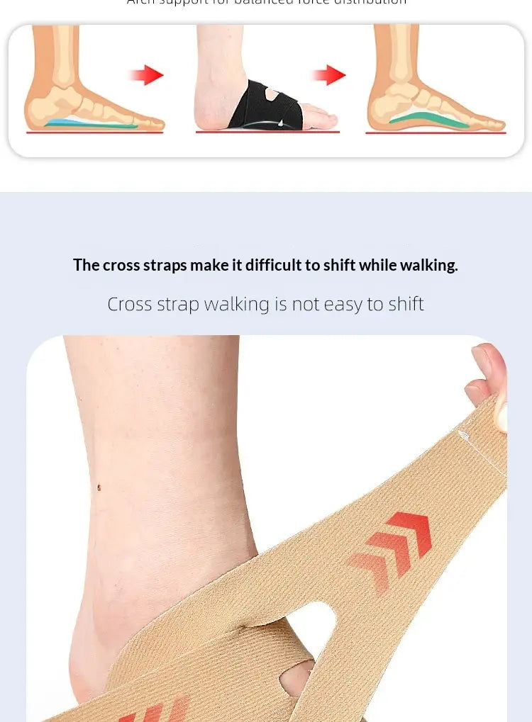 Arch Support Sleeve With Silicone Straps For Daily Balance