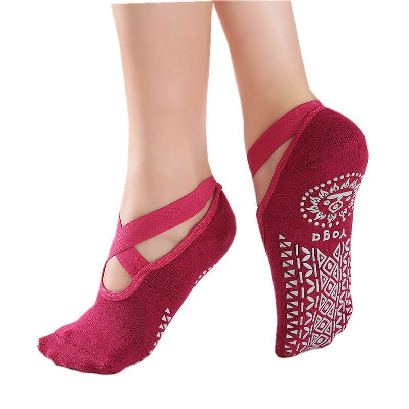 CROSS BELT NON SLIP YOGA SOCKS FOR WOMEN