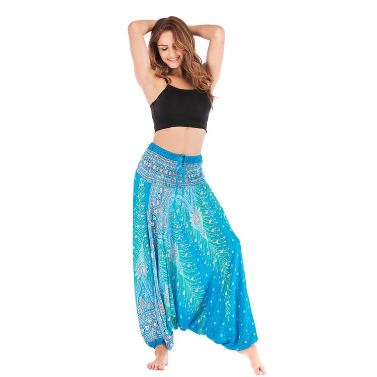 BOHEMIAN STYLE CONVERTIBLE HAMMER PANTS FOR WOMEN