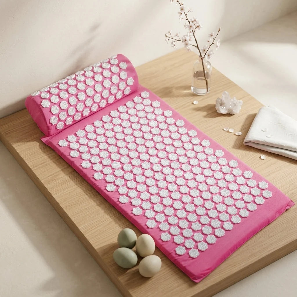 Acupressure Yoga Mat Set For Stress Relief And Recovery