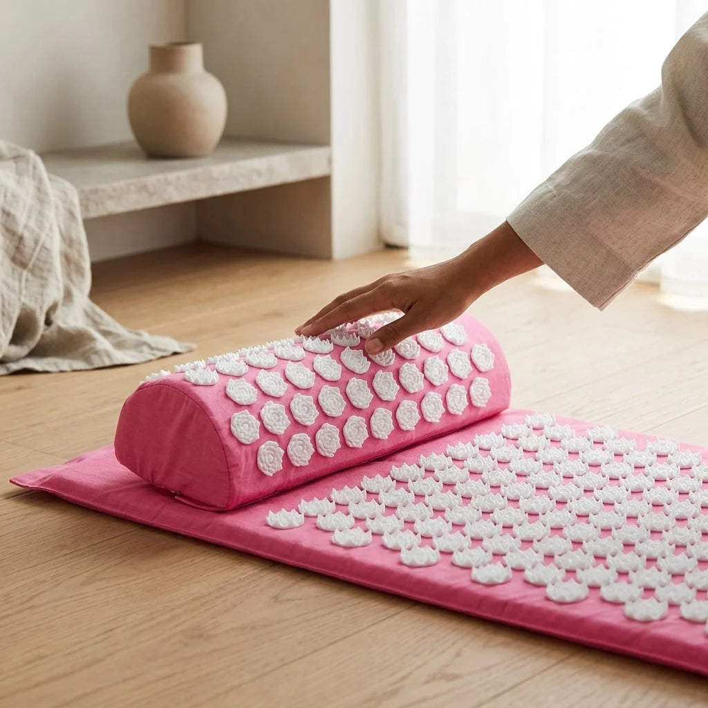Acupressure Yoga Mat Set For Stress Relief And Recovery