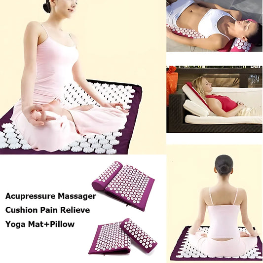 Acupressure Yoga Mat Set For Stress Relief And Recovery
