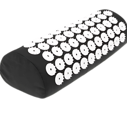 Acupressure Yoga Mat Set For Stress Relief And Recovery - Single Black Pillow