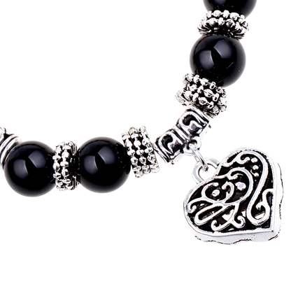 Adjustable Beaded Chakra Bracelets For Daily Balance - Silver
