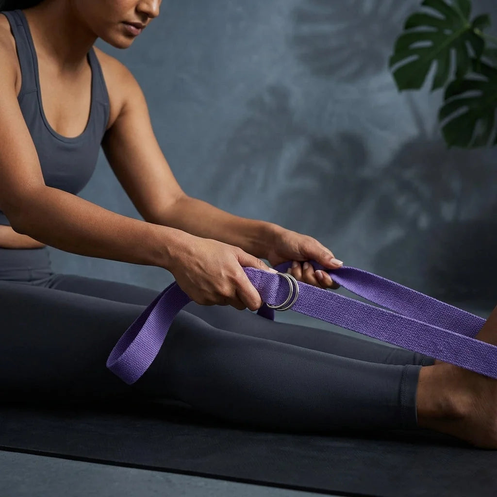 Adjustable Cotton Stretch Out Strap For Flexibility