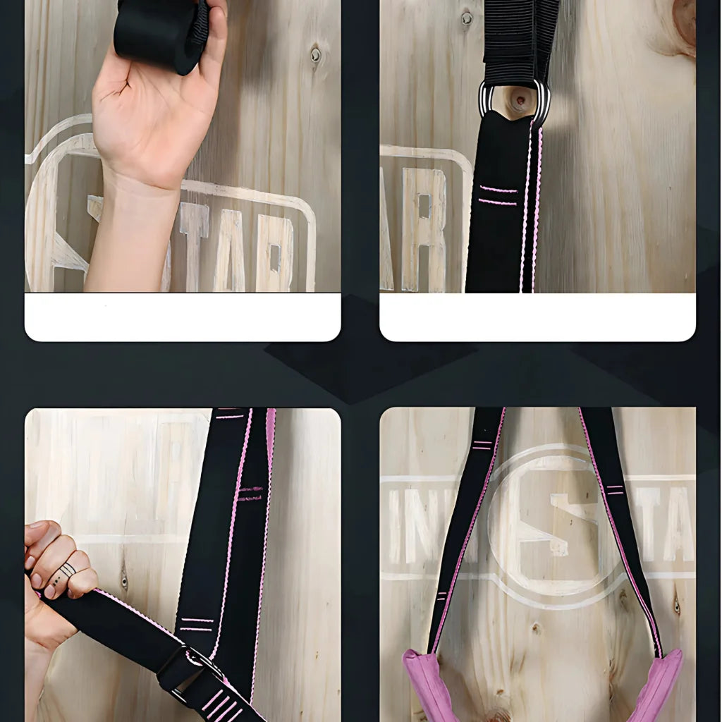 Adjustable Nylon Strap Stretcher For Core & Flexibility